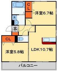 ボヌールおおたかの森　Iの物件間取画像